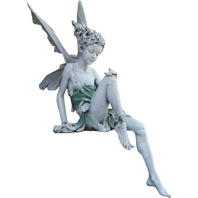 Sandsberg Sitting Fairy Garden Statue