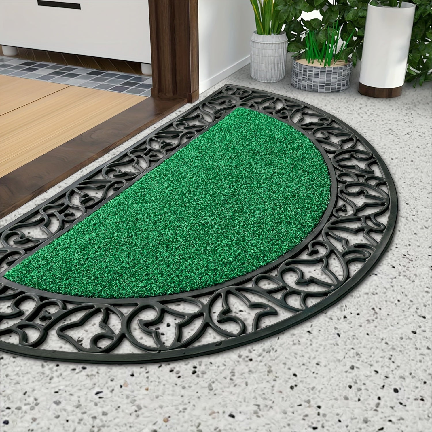 Heavy-Duty PVC Door Mat – Non-Slip and Absorbent for Large Doors