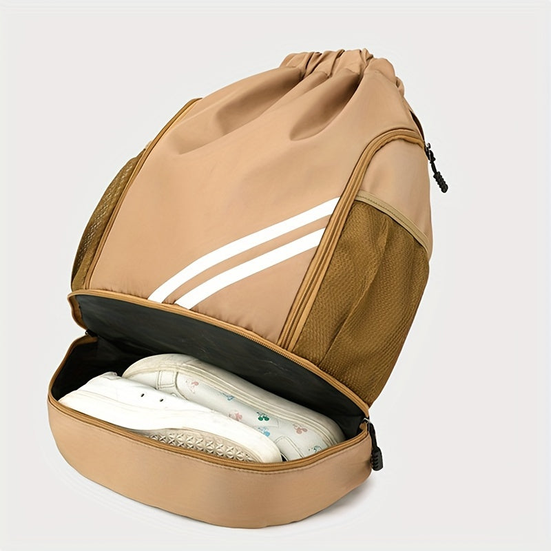 Stylish Nylon Gym Bag with Drawstring – Practical and Waterproof for Sports and Travel