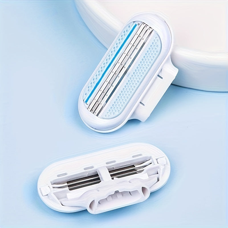Manual Ladies Shaver with 8 Removable Blades – Smooth and Comfortable