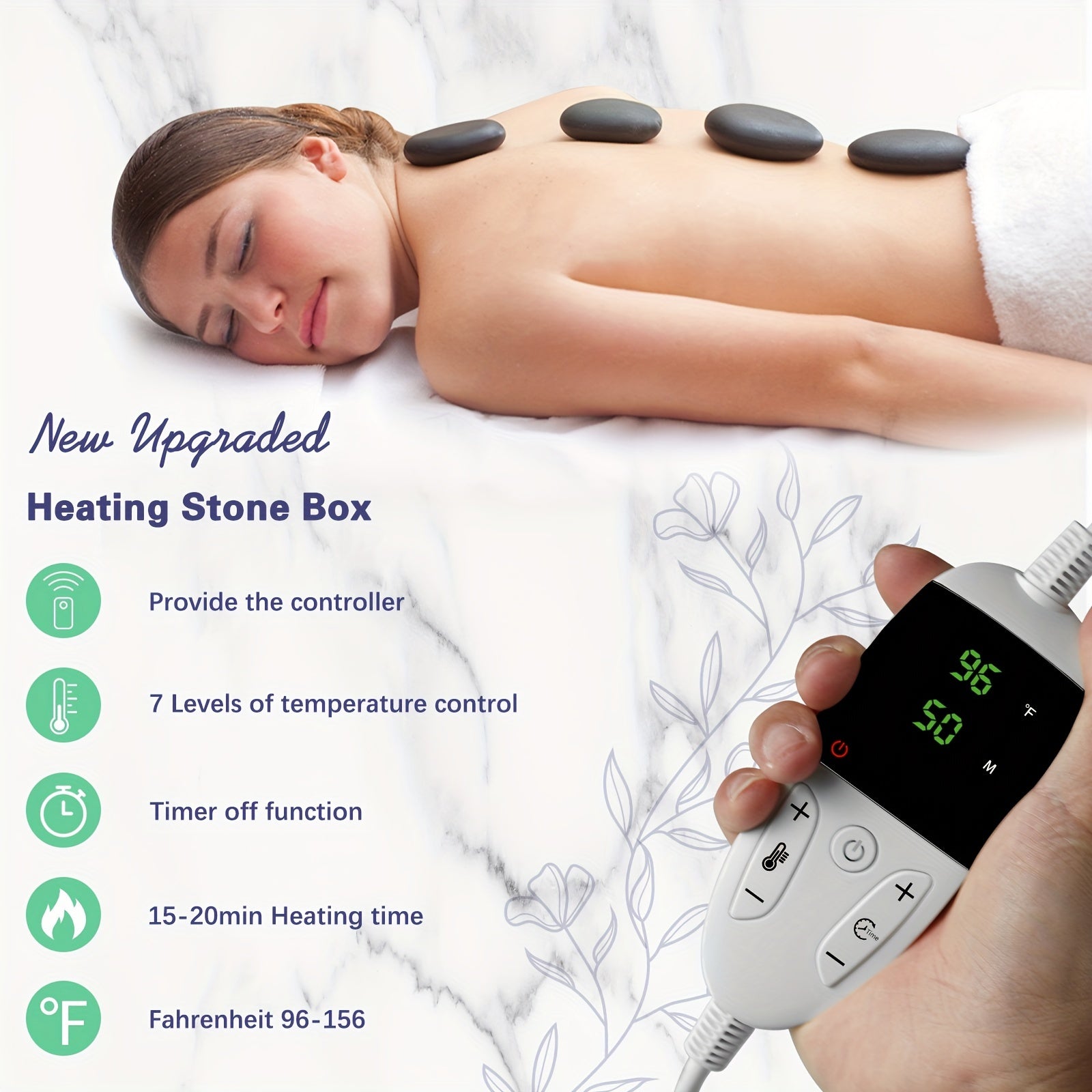 Professional Hot Stone Massage Set – Complete with Heater