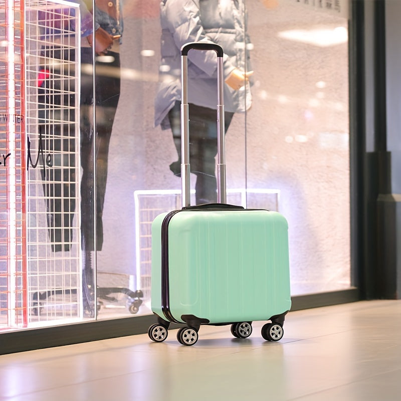 Stylish 18-Inch Suitcase – Aviation Cabin Case with Silent Spinner Wheels and Sturdy Construction