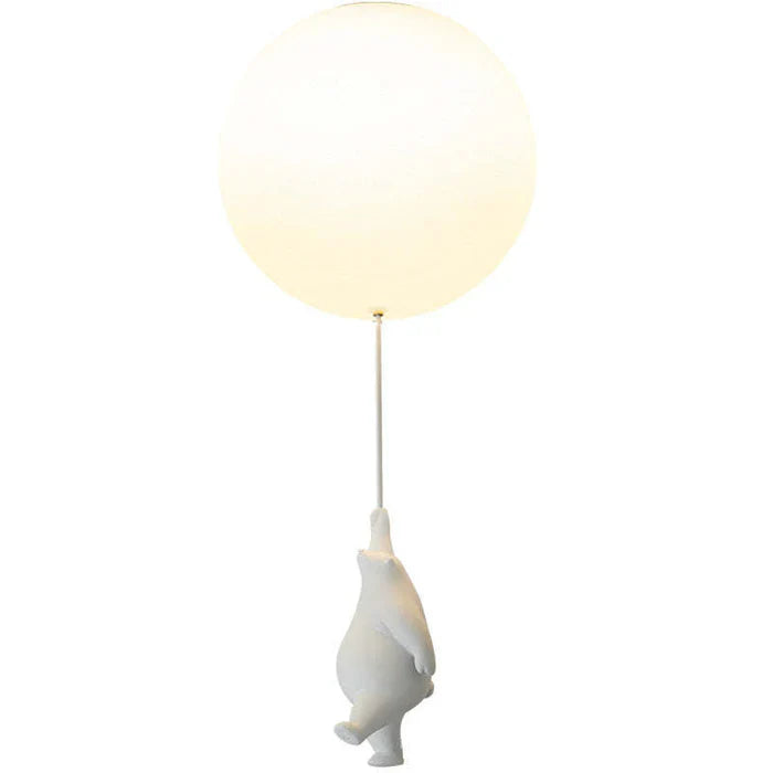 Children's Pendant Light | Bear and Balloon Design | CloudBear | Playful and Unique Design | LED Lighting | High-Quality Plastic and Metal | For Children's Bedrooms | 40 cm Diameter