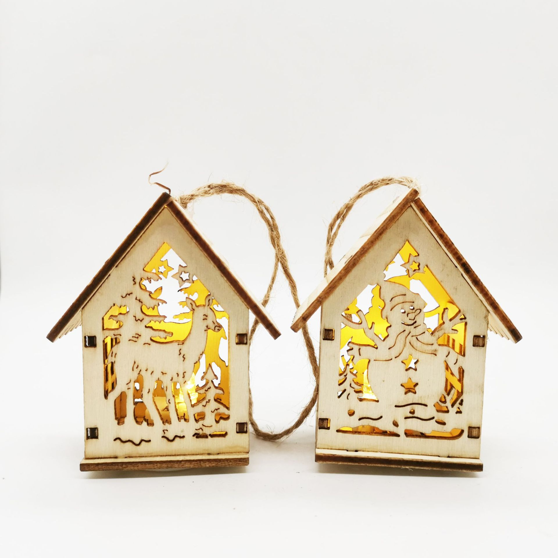 Wooden Christmas Decorations Set – Magical and Atmospheric