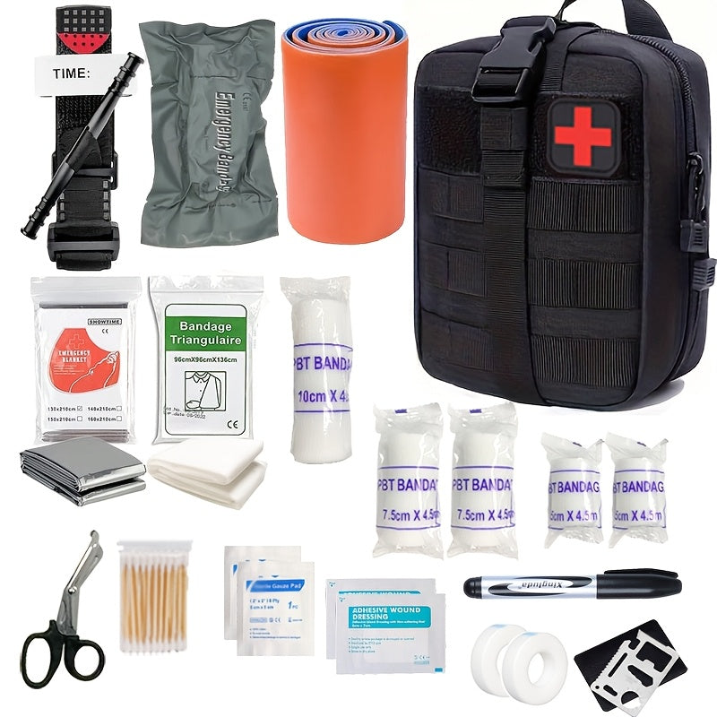 Complete First Aid Kit with Tourniquet – Essential Survival Kit for Adventures