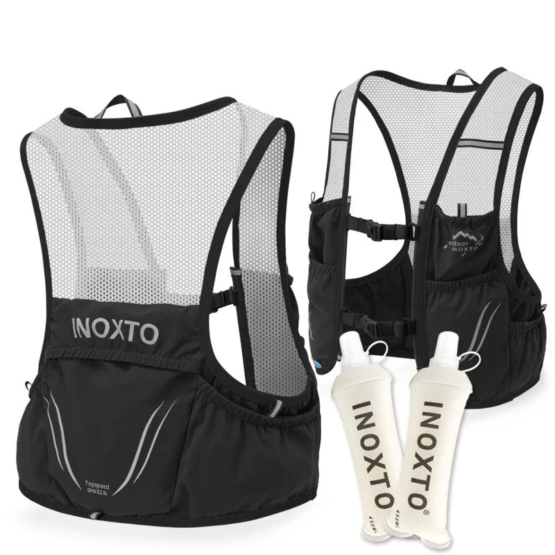 SwiftRun Trail Running Vest – Lightweight Running Vest with 2 Soft Flasks