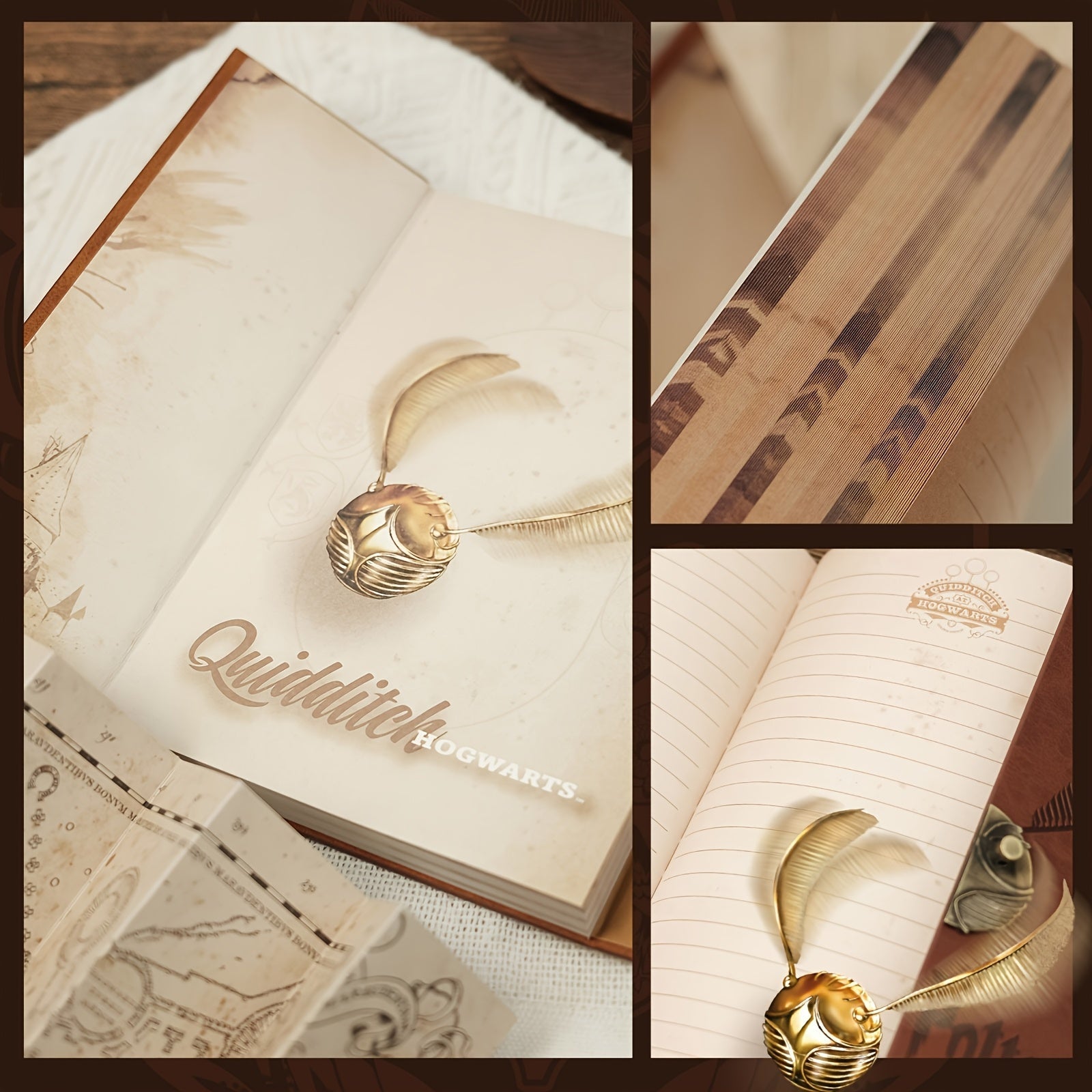 Magical Hardcover Notebook with Golden Ball – Perfect for Journals and Notes