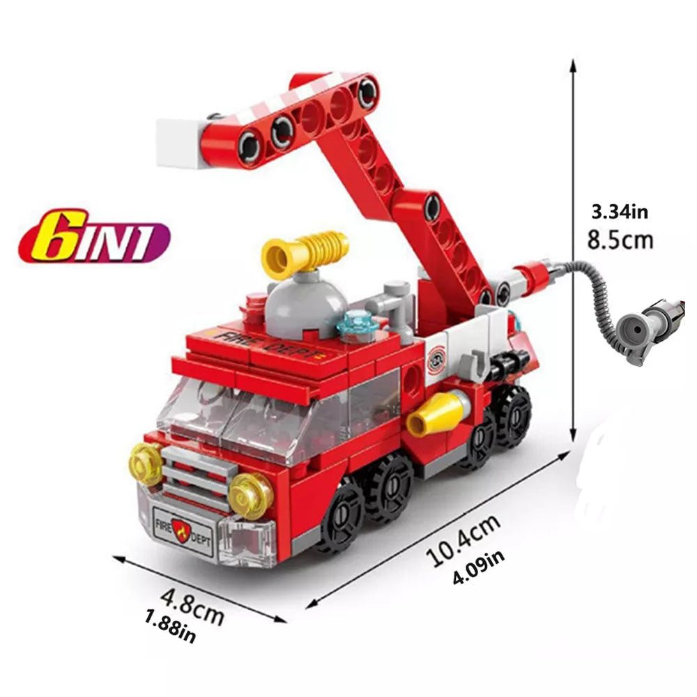 142-Piece Fire Brigade Construction Set - Educational Toy for Children