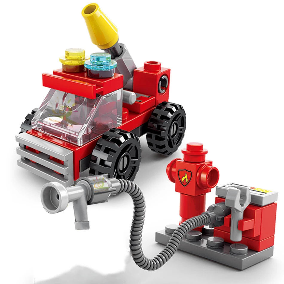 142-Piece Fire Brigade Construction Set - Educational Toy for Children