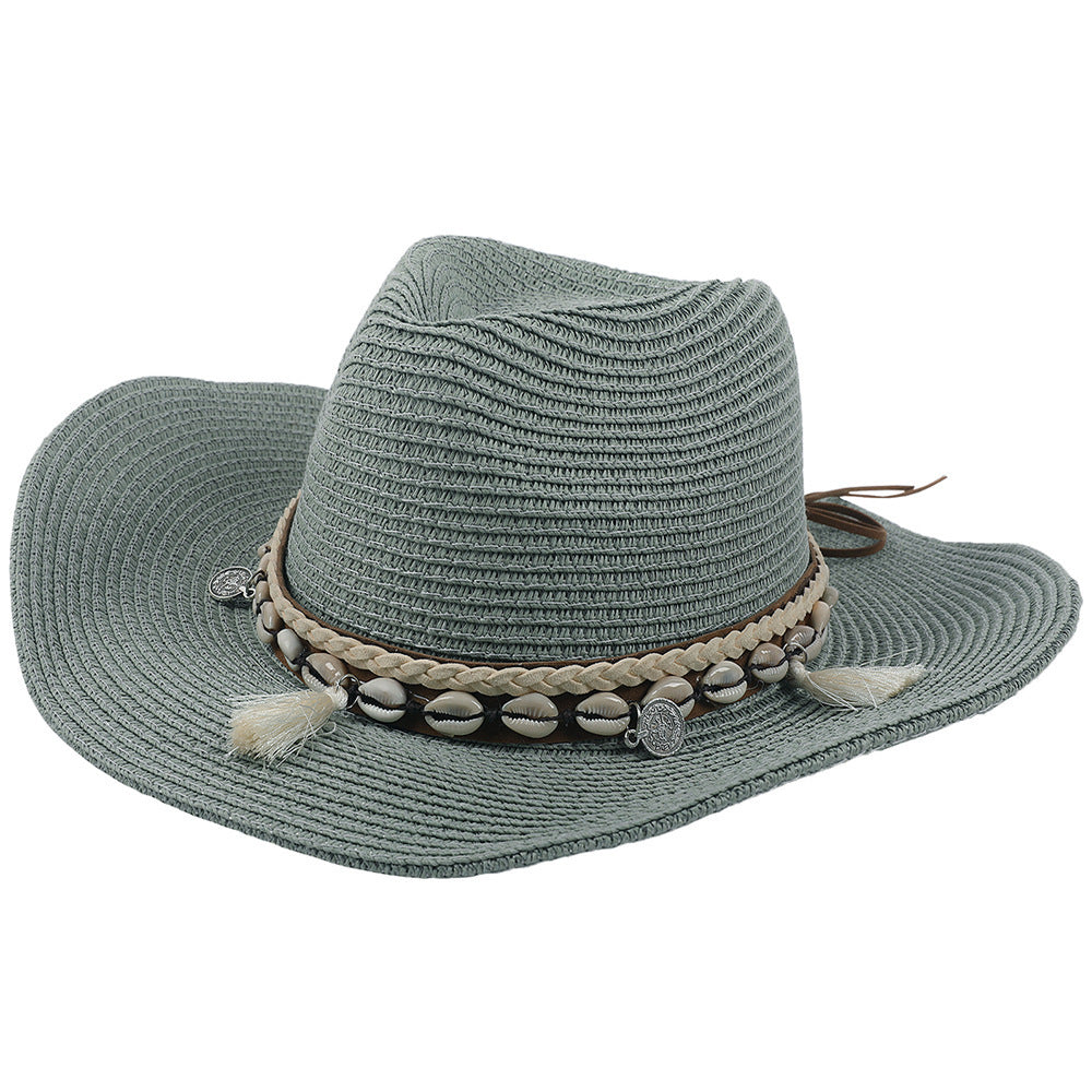 Light Summer Hat with Shells and Tassels – Jasmine