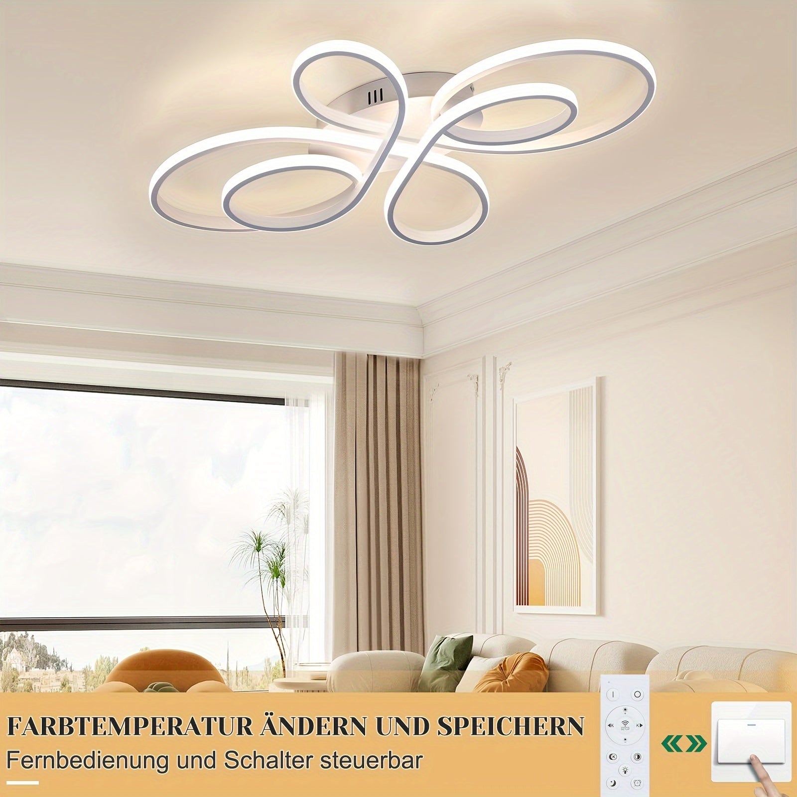 LED Ceiling Light 90W – Large Diameter and Dimmable