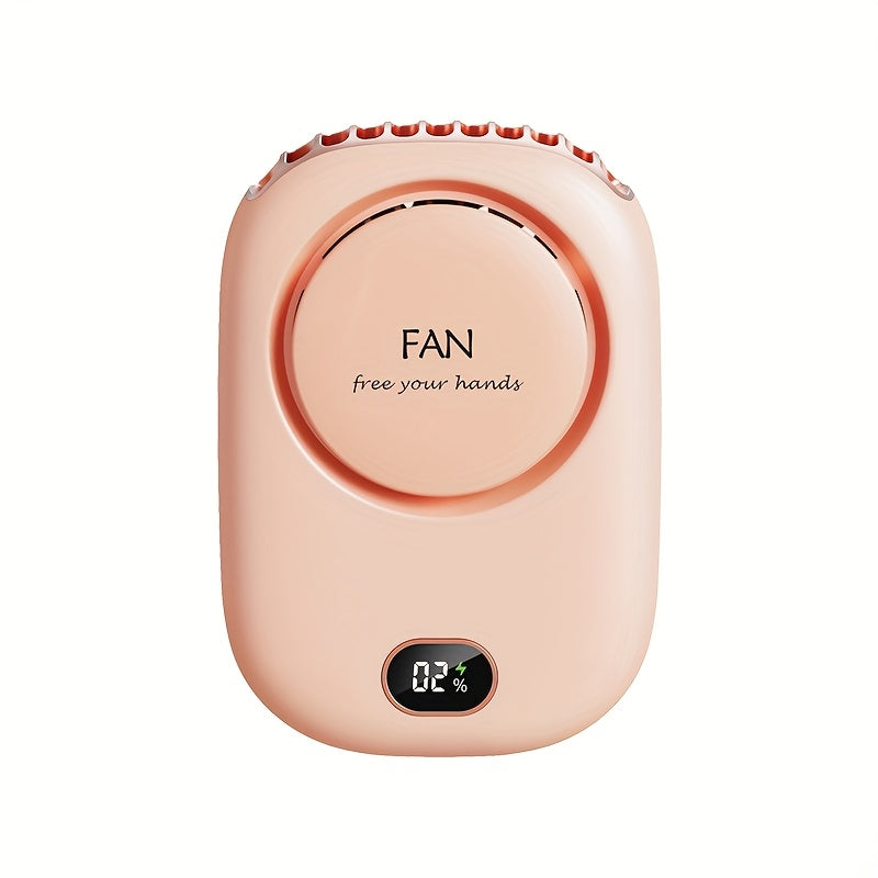 USB Rechargeable Mini Neck Fan – Lightweight with Adjustable Speeds