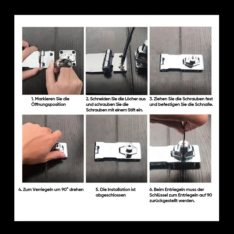 🔑 Door Lock Without Drilling 🔑