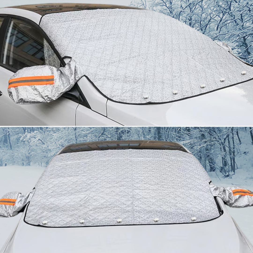 SnowArmor Premium Frost Protector | Weatherproof Magnetic Car Windshield and Mirror Cover