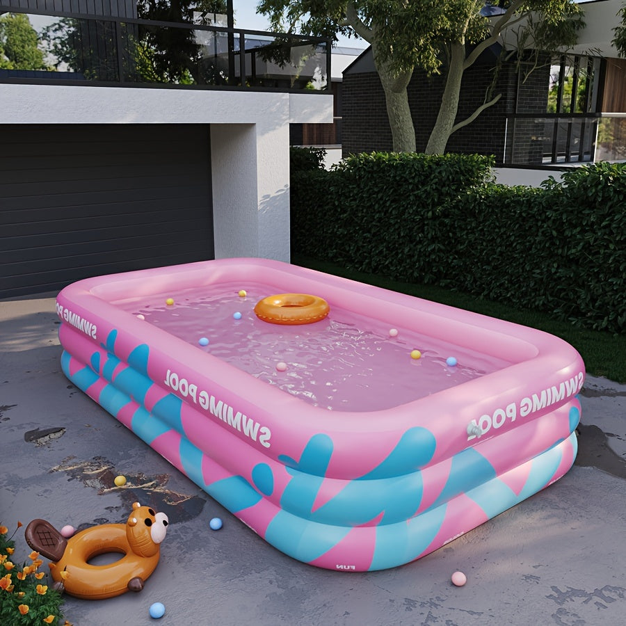 Joyful Inflatable Pool for the Garden – Durable PVC, Perfect for Summer Parties and Family Fun