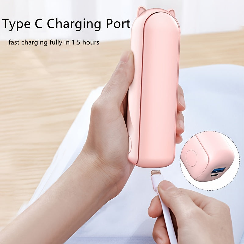Portable Fan with Power Bank - Quiet and Efficient for On-the-Go