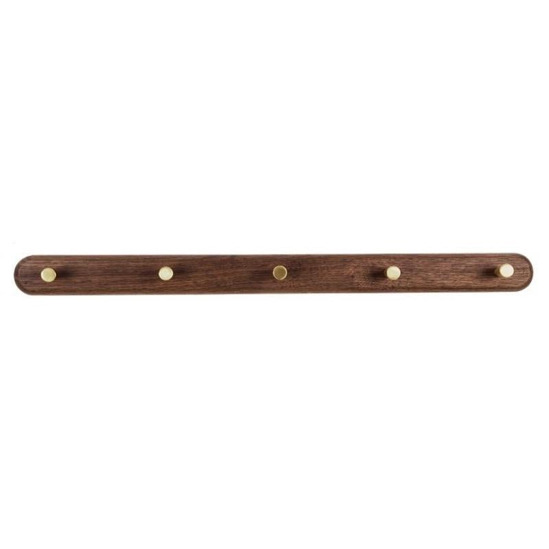 Wooden Wall Coat Rack with Brass Hooks - LignaHook