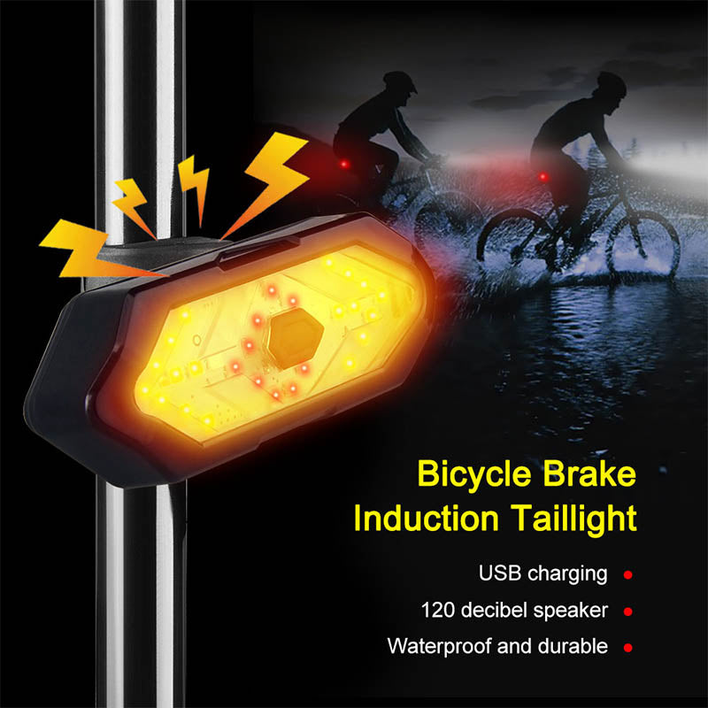 Waterproof Night Riding LED Mountain Bike Remote Control Steering Rear Light