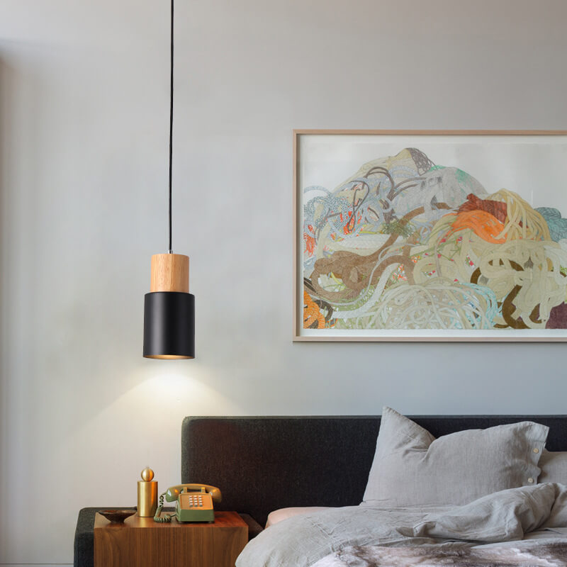 Minimalistic LED Cylinder Pendant Light – NordicGlow