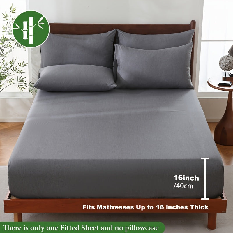Summer Cool Bamboo Fibre Fitted Sheet – Luxury Breathable Comfort