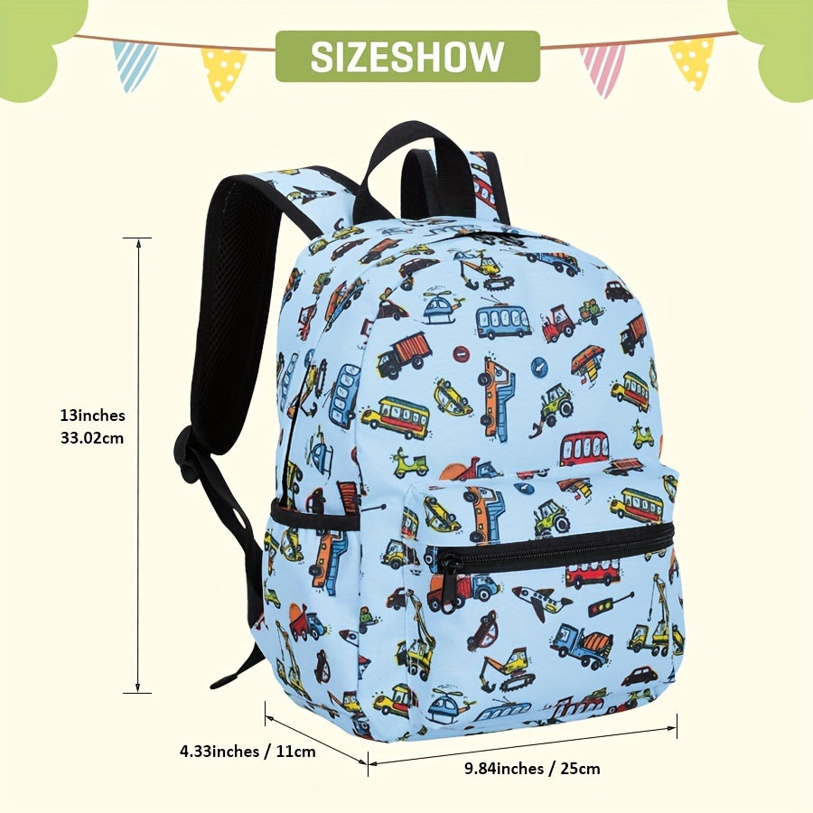 Cheerful Car Backpack for Children - For Adventurous School Days