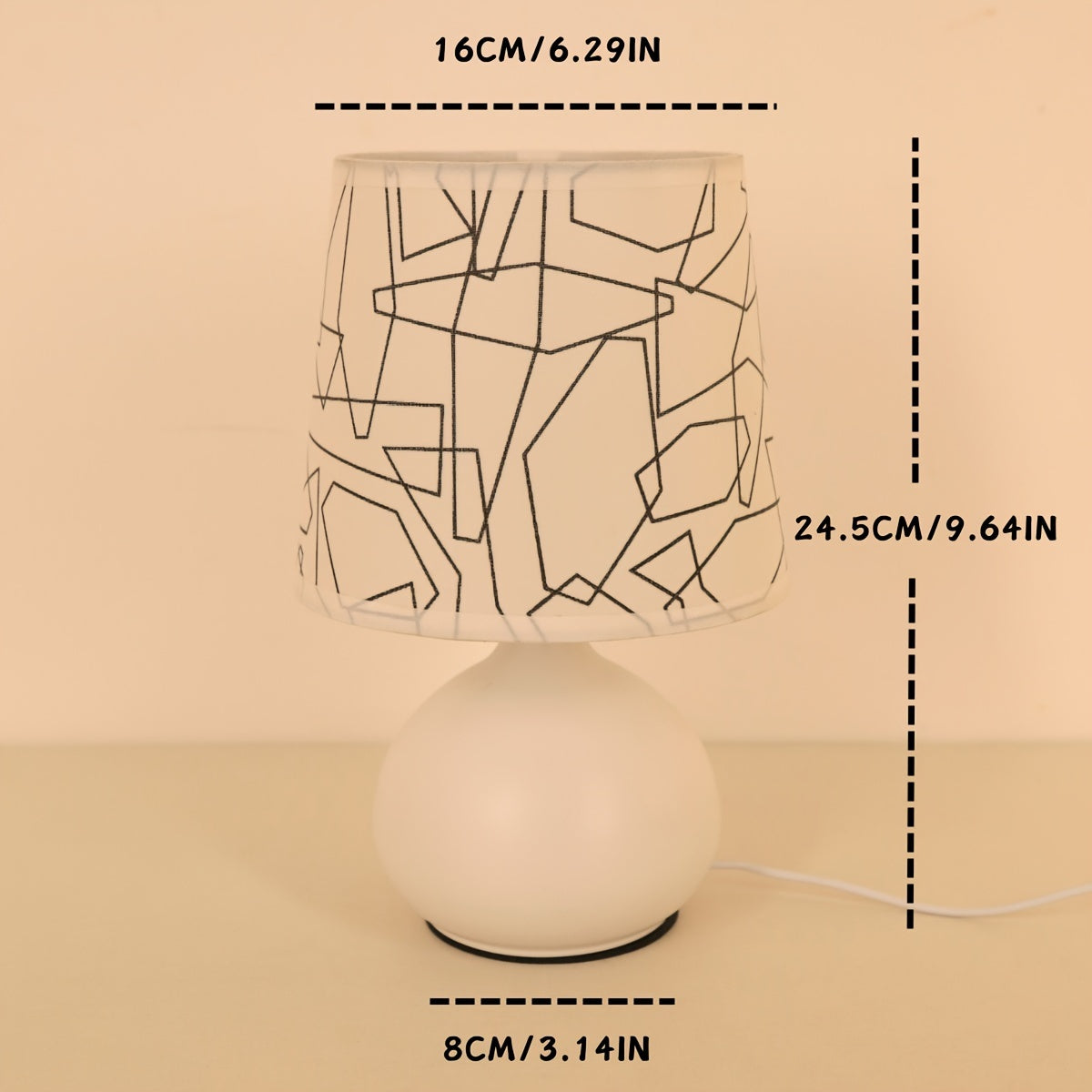 Geometric Style Table Lamp - Modern and Atmospheric
