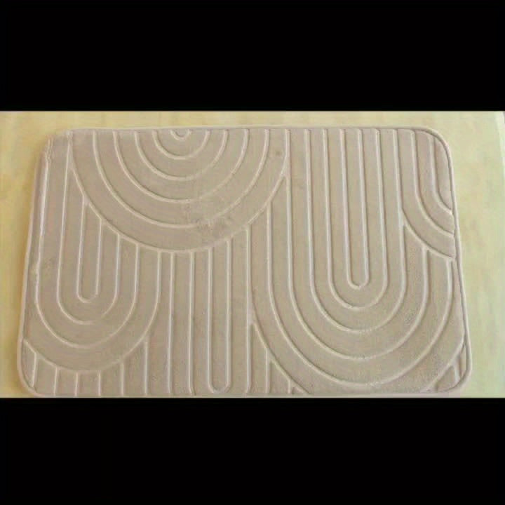 Geometric Non-Slip Bath Mat – Comfortable and Stylish for Your Bathroom