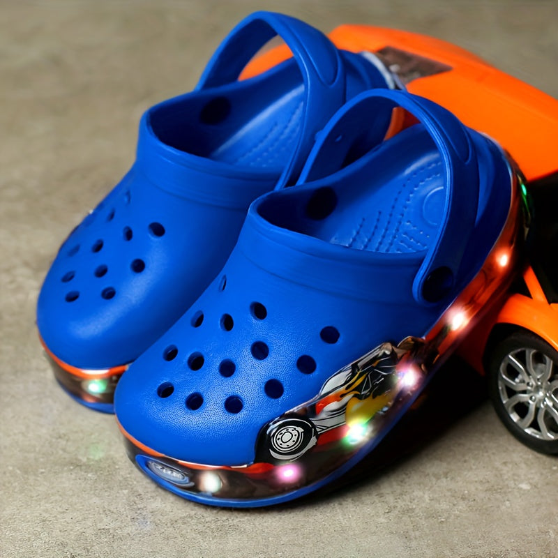 Glow-in-the-Dark Children's Clogs – Breathable and Non-Slip Shoes