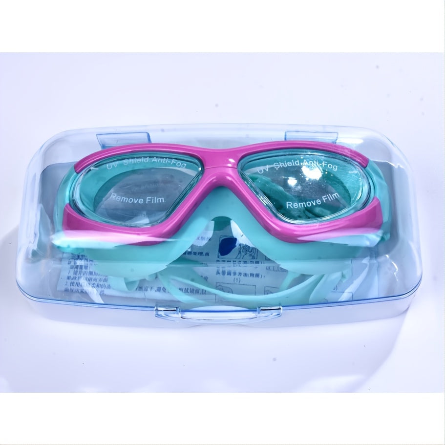 Kids' Swimming Goggles with Large Frame – Comfortable & Anti-Fog for Swimming Fun
