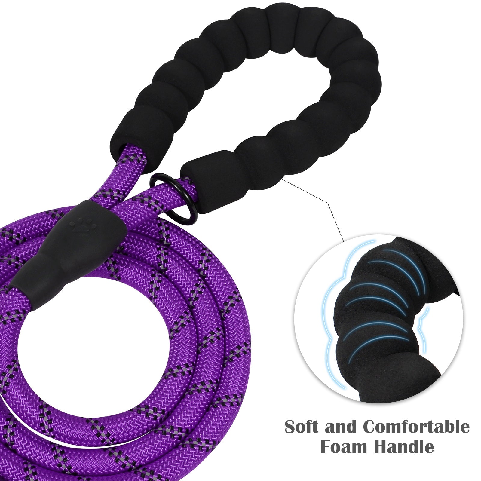 Reflective Dog Lead with Padded Handle – Adjustable and Durable for All Dogs
