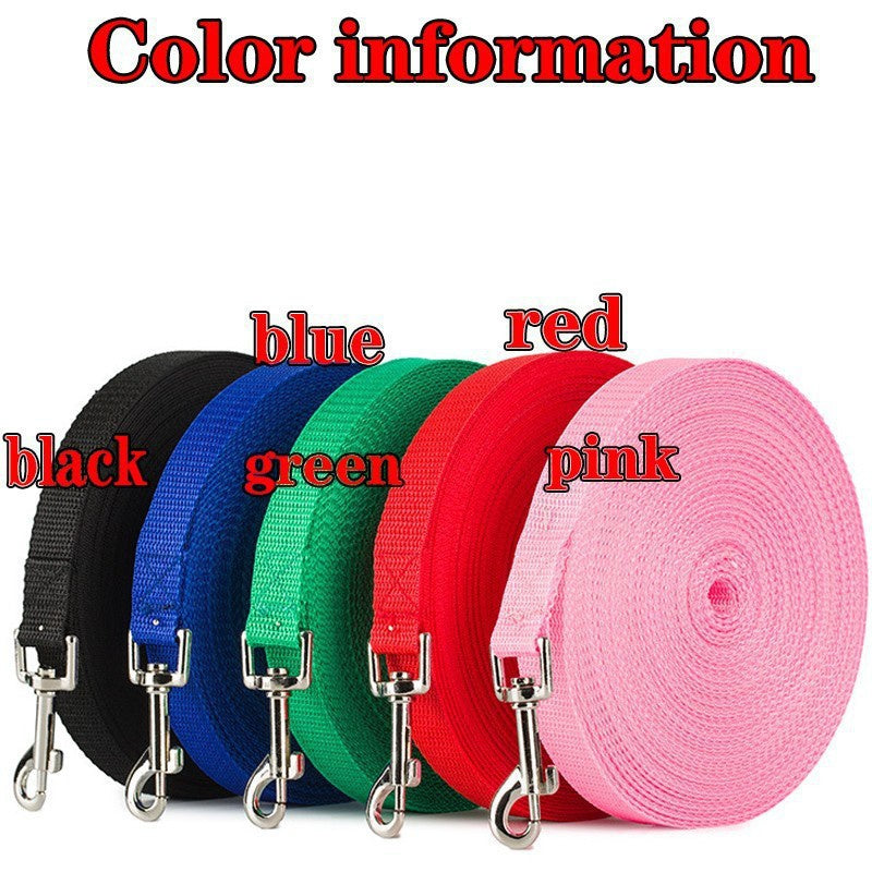 Long Nylon Dog Lead – Perfect for Training and Outdoor Activities