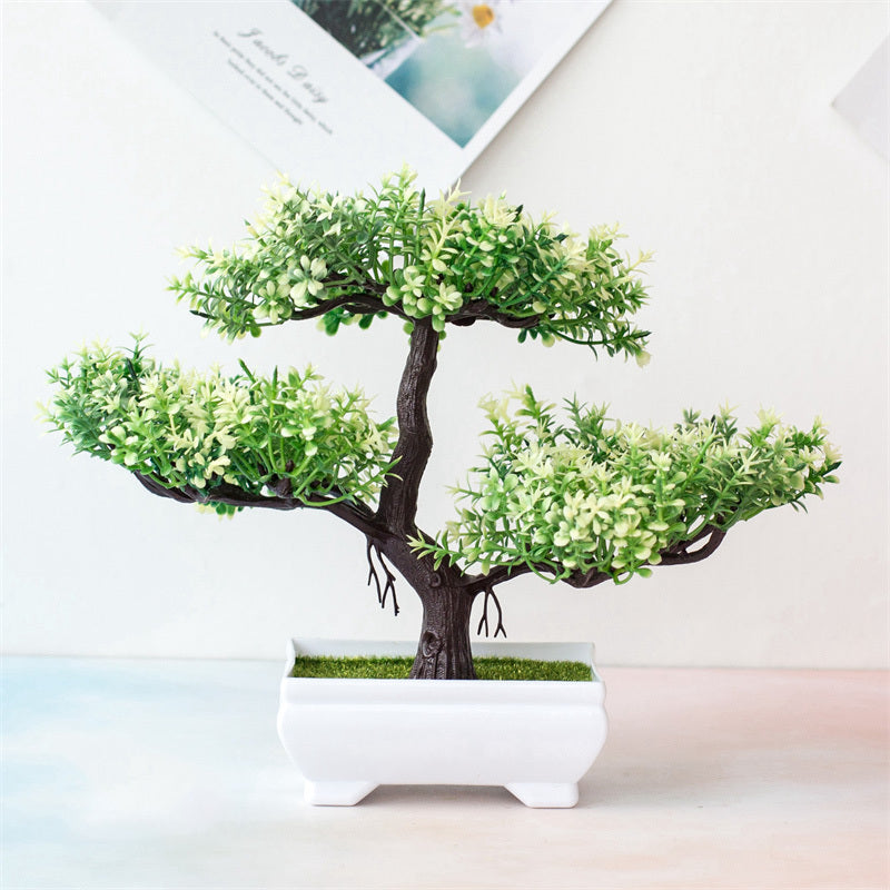 BlossomBonsai Artificial Tree – Realistic Mini Bonsai with Pink Blossom