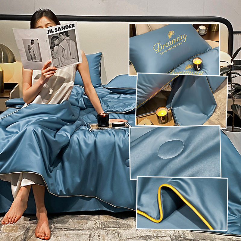 FrostEase Premium Cooling Bedding | Lightweight, Breathable, and Machine Washable Sleep Solution