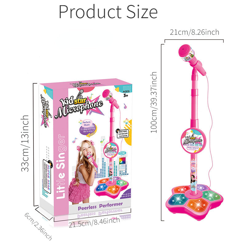 StarSound Kids Karaoke Microphone & Stand – Interactive & Educational