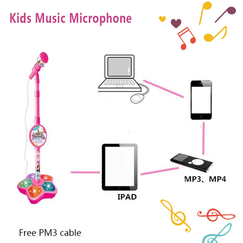 StarSound Kids Karaoke Microphone & Stand – Interactive & Educational
