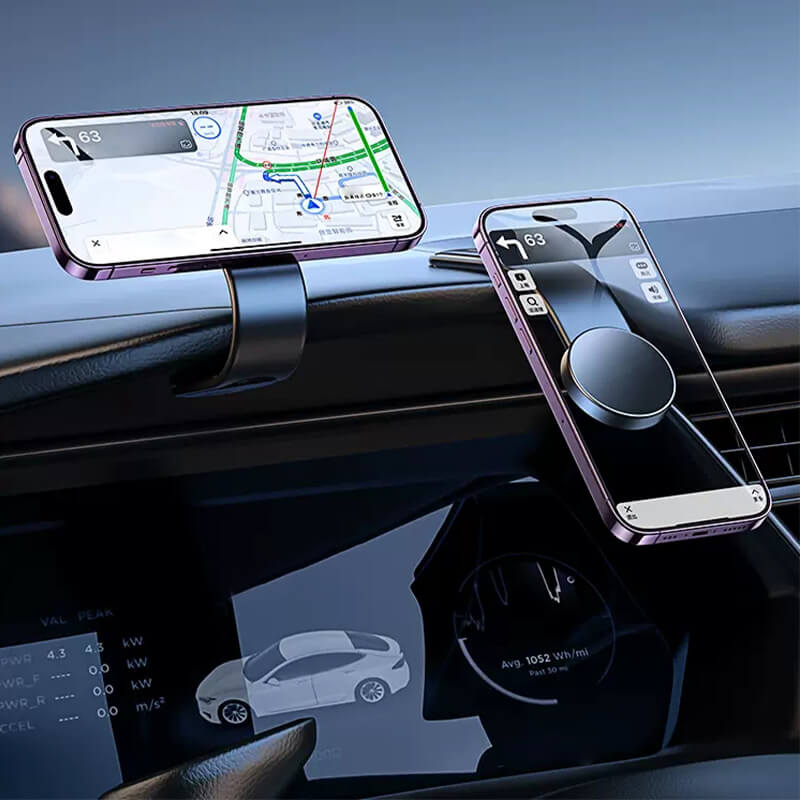 HoldMaster Premium Magnetic Phone Holder | Wireless Charger and Adjustable Mount for Cars