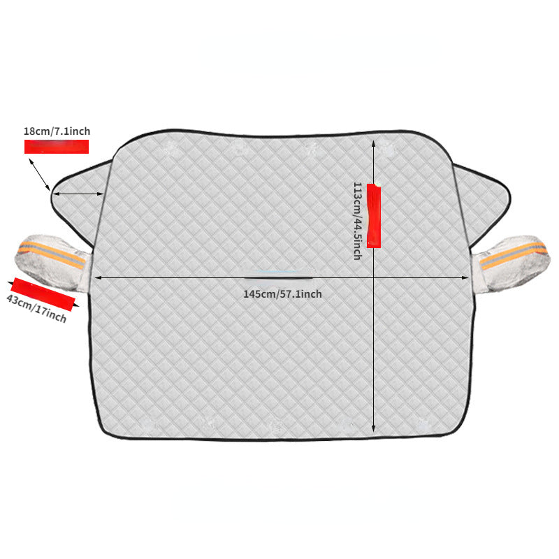 Universal Car Windscreen Cover – Protection Against Sun and Snow