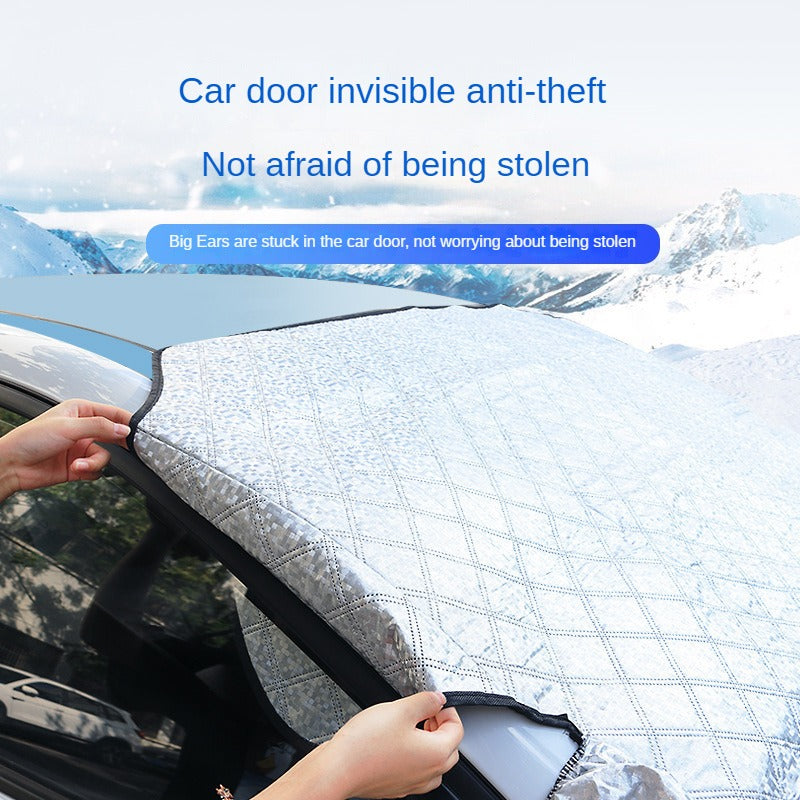 Universal Car Windscreen Cover – Protection Against Sun and Snow