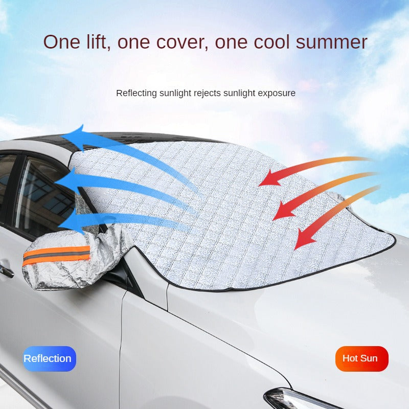 Universal Car Windscreen Cover – Protection Against Sun and Snow