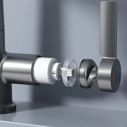 AquaLuxe Precision Faucet | Retractable 360° Rotating Faucet with 5 Spray Modes for Kitchen & Bathroom