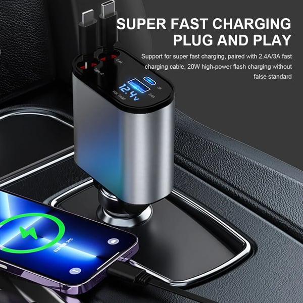 Telescopic Car Fast Charger – VoltEdge