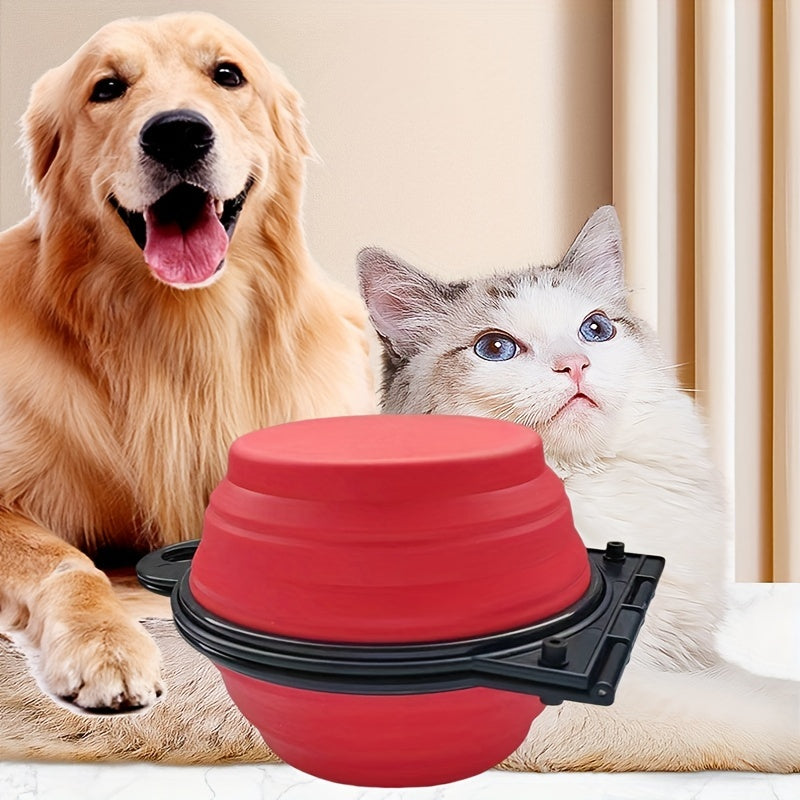 Foldable Double Dog Bowls – Convenient and Portable for Travel and Walking