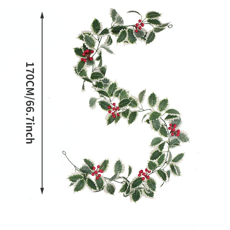 Holly Christmas Light Garland – For a Festive Atmosphere