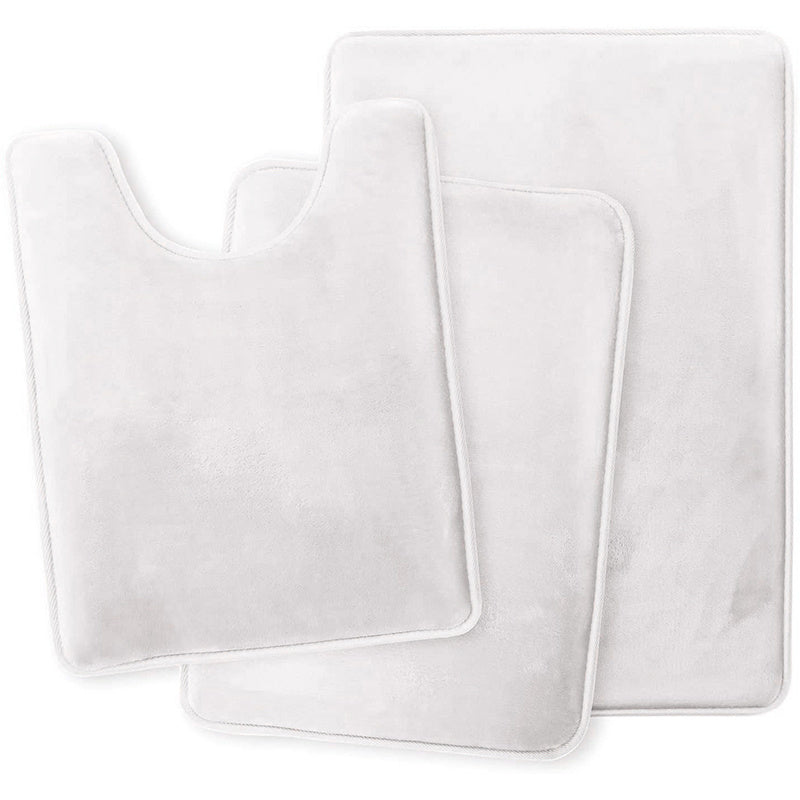 Soft Memory Foam Bath Mat Set - For Comfort and Luxury