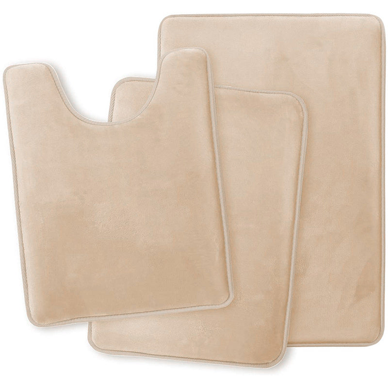 Soft Memory Foam Bath Mat Set - For Comfort and Luxury