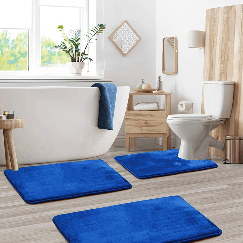 Soft Memory Foam Bath Mat Set - For Comfort and Luxury