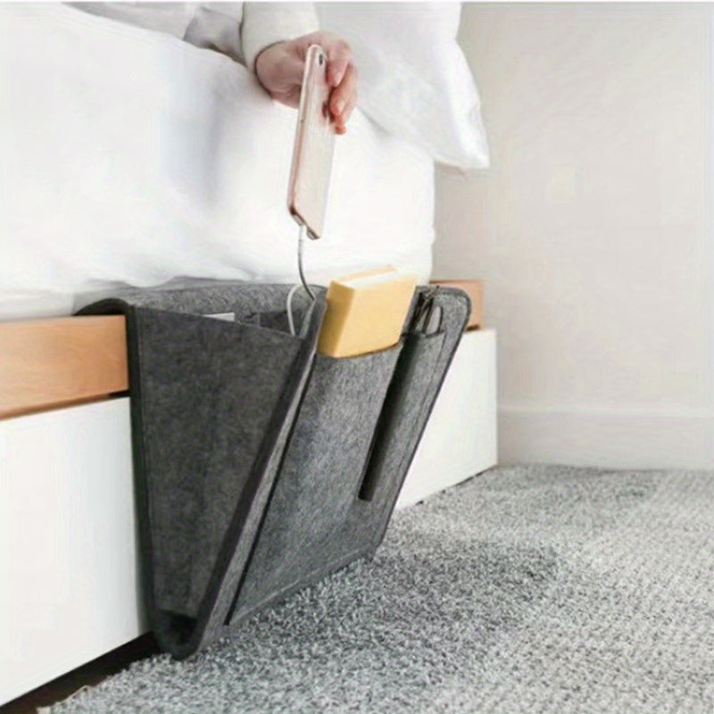 Smart Felt Storage Bag – Organised and Accessible Next to Bed or Sofa