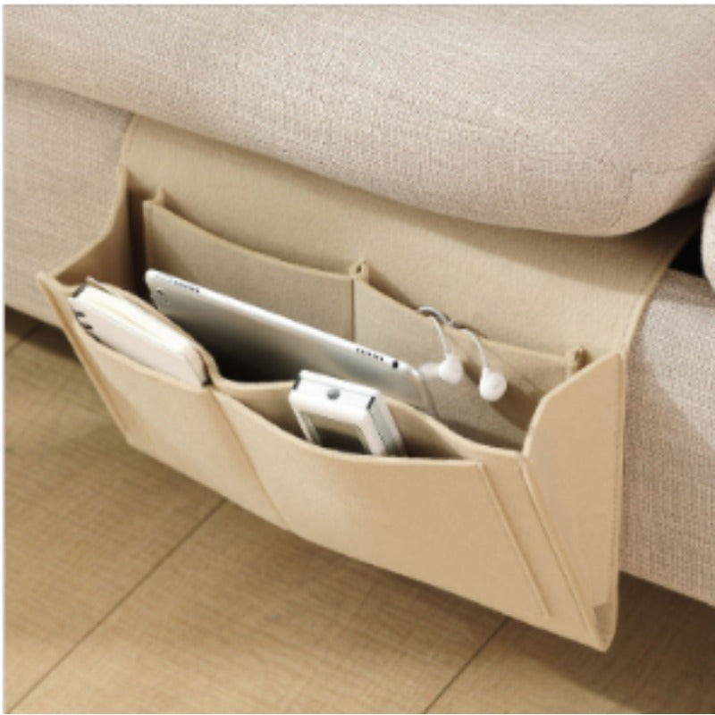 Smart Felt Storage Bag – Organised and Accessible Next to Bed or Sofa
