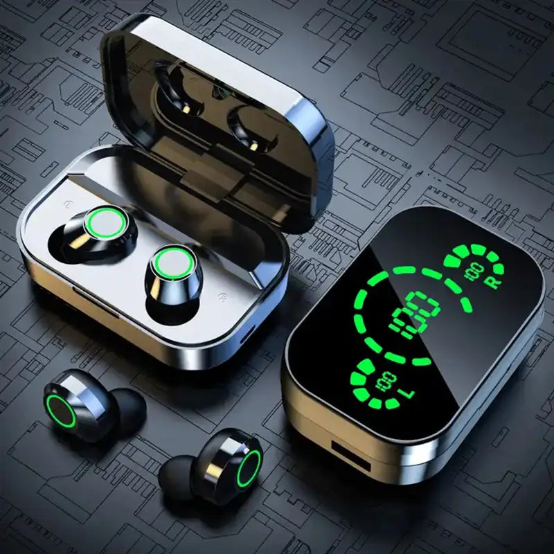 Soniq - UltraBass Wireless Earbuds – Sporty In-Ear Headphones with Charging Case