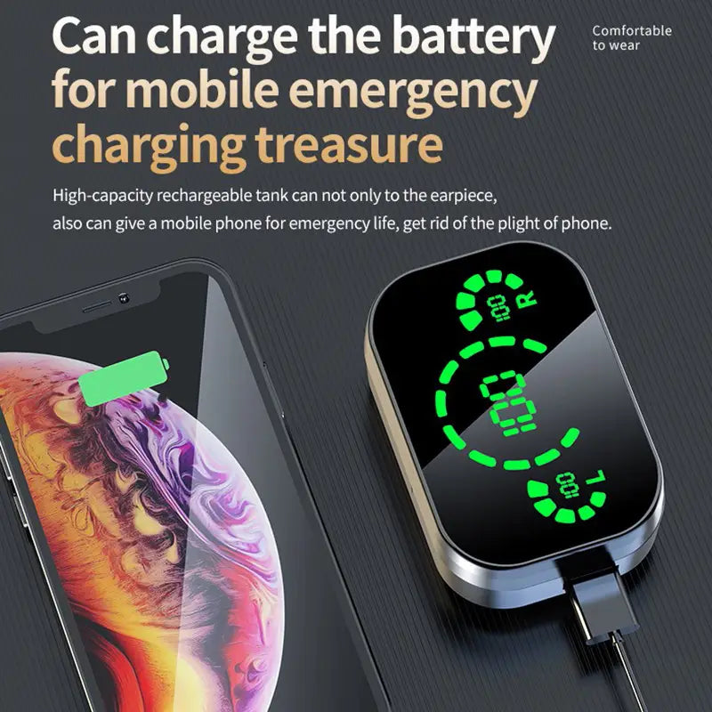 Soniq - UltraBass Wireless Earbuds – Sporty In-Ear Headphones with Charging Case